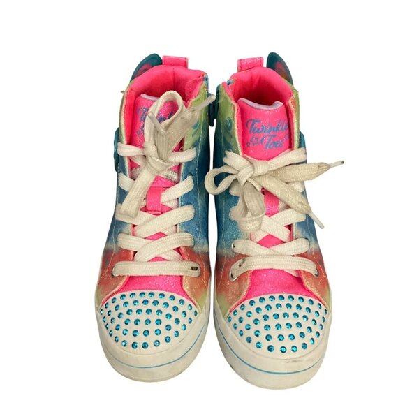 Skechers Kids Twi-Lites 2.0 Love & Beyond High-Top Sneakers 2 twinkle toes - Picture 10 of 11